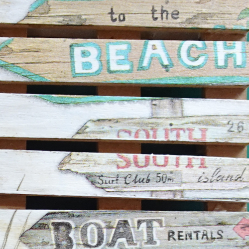 Mini palette bois beach