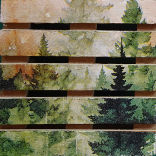 Mini palette bois forêt